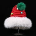 thumbnail image 4 of Cozy Christmas Knit Beanie For Women Men Fun Holiday Party Hat Cute Xmas Stocking Cap Soft Yarn Winter Earflap Cap For Family, 4 of 8