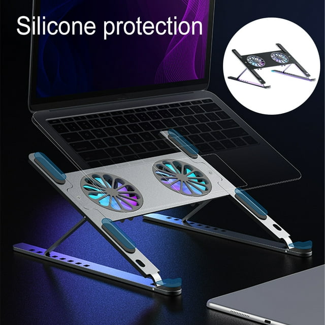 Laptop Cooling Heightening Stand Tabletop Tablet Heat Dissipation Rack Home Portable Cooler Holder Notebook Computer Accessories Gray