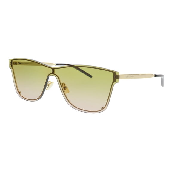 SAINT LAURENT YSL 51 MASK 003 Mask Gold Light Green 99 mm Unisex Sunglasses