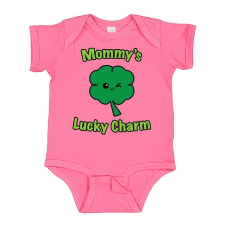 

Inktastic Mommy s Lucky Charm Boys or Girls Baby Bodysuit