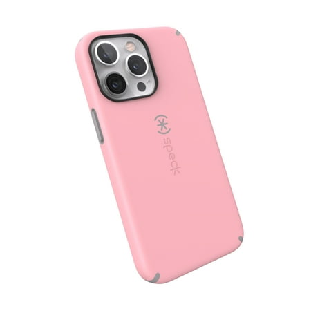 Speck iPhone 13 Pro Candyshell Pro phone case in Rosy Pink and Cathedral Gray