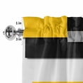 thumbnail image 2 of Valances for Windows Rod Pocket Short Curtain for Bathroom Living Room Bedroom 1 Panel 54x18in, 2 of 9