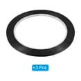thumbnail image 3 of Uxcell 1/8" x 72 Yards Decorative Tape 3 Pack Thin Desktop Positioning Tape Black, 3 of 6