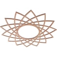 thumbnail image 2 of Ekena Millwork 28"OD x 10 3/4"ID x 1/4"T Eleanor Wood Fretwork Pierced Ceiling Medallion, Cherry, 2 of 3