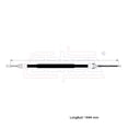 thumbnail image 2 of Cable Chicote Freno Trasero Izquierdo Compatible Con Renault Kangoo Express 1.6L 2005 2006 2007 2008 2009 2010 2011 2012 2013 2014 2015 2016 2017 2018 Tambor CAHSA Cable Chicote Acelerador, 2 of 6