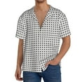 thumbnail image 3 of Naloa Airplane Men's Loose Fit Cuban Collar Short-Sleeve Shirt with Button-down and Chest Pocket for Everyday Wear Outings - 4X-Large, 3 of 7