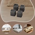 thumbnail image 6 of 4pcs Furniture Risers Bed Lifters Desk Leg Risers Heavy Duty Anti Slip for Washers Sofas Fridges Black, 6 of 9