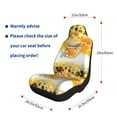 thumbnail image 5 of Sikiie Honey Bee Car Seat Covers 2PCs Front Car Seat Covers Universal fit for Most Cars SUVs and Trucks-1, 5 of 9