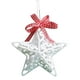 thumbnail image 1 of mfyjkho Colgante De Árbol De Navidad Blanco Brillante De 12 Cm Con Forma De Flor De Plástico, Estrella De Cinco Puntas, Copo De Nieve, Decoración, 1 Pieza, 1 of 2