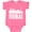 Hot Pink, variant on Inktastic Dubai City Skyline with Grunge Boys or Girls Baby Bodysuit