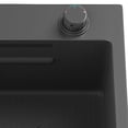 thumbnail image 5 of ModFusion Black Waterfall Kitchen Sink Workstation: Faucet with Pull Down Sprayer, Noise-Dampening, 32" x 18" Drop-In Nano-Coated Stainless Steel Single Bowl, 5 of 10