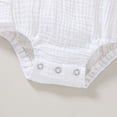thumbnail image 6 of Younger Tree Baby Girl Romper Summer Toddler Casual Ruffled Sleeveless Cotton Overalls Clothes for 0-3 Months, 6 of 8