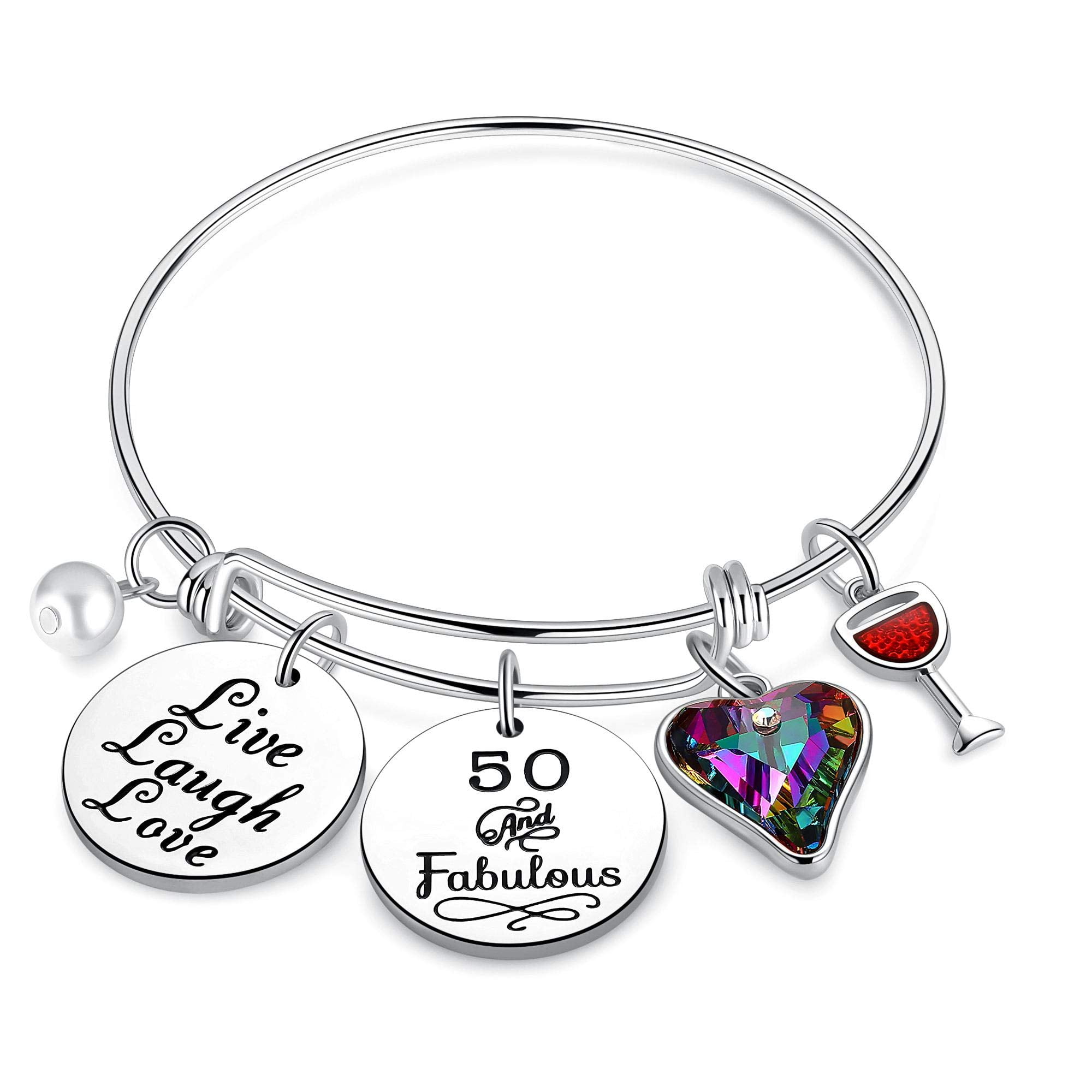 IEFSHINY 50th Birthday Gifts Women Gift for 50th Birthday Woman Turning
