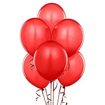 Balloons 17 Inch PARTY-TEX Premium Red Latex Pkg/50