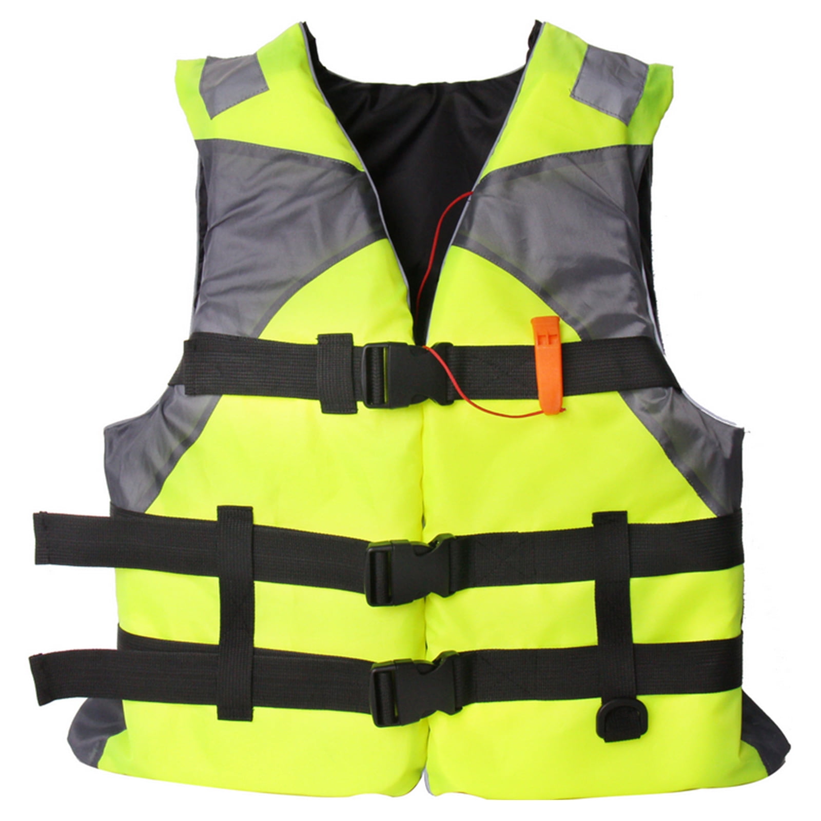 Lightweight Neoprene Green High Visibility Buoyancy Waistcoat Life Vest for Boating Fishing Lifesaving Waistcoat