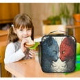 thumbnail image 6 of ALAZA Two Leopard Lunch Box Insulated Lunch Bag Reusable Thermal Cooler Tote School Picnic, 6 of 6