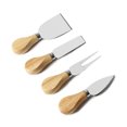 thumbnail image 1 of Zootealy 4 PCs Cheese Cutter Set With Wood Handle Stainless Steel Cheese Slicer Cheese Cutlery, 1 of 7