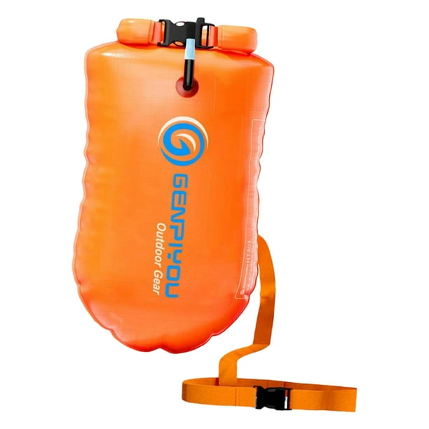 Boya de natación Almacenamiento de boya de natación Boya de espuma flotante salvavidas Bolsa de natación Flotador para Naranja