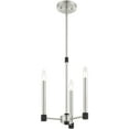 thumbnail image 4 of 3 Light Brushed Nickel Chandelier with Steel base material, 4 of 7
