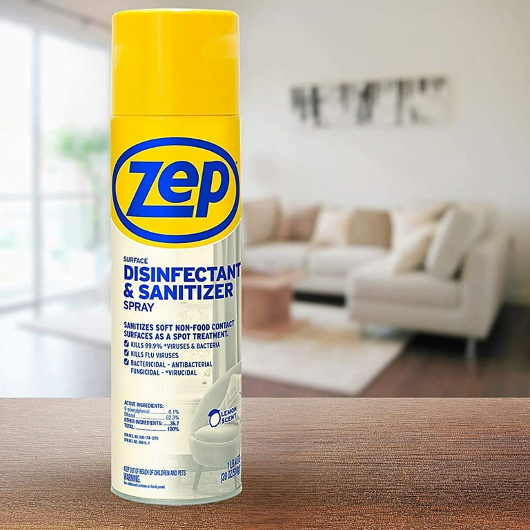 Zep Surface Disinfectant and Sanitizer Spray - 17 Ounce (Case of
