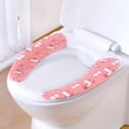 thumbnail image 5 of ENTASSER Warm Thick Toilet Seat Cover Mat Soft Toilet Seat Cushion Cartoon Toilet Seat Padpinkstyle2, 5 of 5