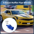 thumbnail image 3 of Silbato de tubo de escape de sonido turbo Unique Bargains, fabricante de rugido de cola trasera para coche y motocicleta de aluminio, 1 juego L Azul, 3 of 7
