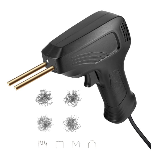 Máquina De Soldadura De Plástico Grapadora Clavadora Para Reparar Parachoques Alerones Negro DYNWAVEMX Soldador de reparación de grapadora