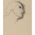 thumbnail image 3 of Narcisse-Virgile Diaz de La Peña 20x24 Black Modern Framed Museum Art Print Titled - Woman's Head Study, 3 of 5