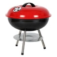 thumbnail image 2 of SUGIFT 14" BBQ Grill  Portable Charcoal Grill  Apple Stove  Red, 2 of 8