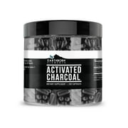 Activated Charcoal Capsules, 200 Capsules 525 MG per Serving 33-Day Supply by Earthborn Elements, Odorless & Non-Toxic Powder for Detox Cleanses