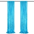 thumbnail image 1 of Backdrop Curtain Glitter Backdrop Curtain for Wedding Birthday Party Home Decoration, Not See Through Thick Background Drapes, 1 of 5