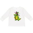 thumbnail image 3 of Inktastic Mardi Gras Party Alligator Boys or Girls Long Sleeve Toddler T-Shirt, 3 of 5