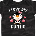 thumbnail image 4 of Inktastic I Love My Auntie with Cute Penguin and Hearts Girls Baby Bodysuit, 4 of 5
