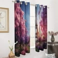 thumbnail image 2 of Blackout Curtains for Bedroom Eiffel Tower Full Room Darkening Grommet Curtains for Living Room,Thermal Insulated Ombre Drapes, 2 of 7