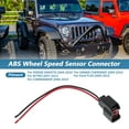 thumbnail image 2 of Conector del sensor de velocidad de la rueda ABS Unique Bargains para Dodge, Jeep, Ford y Mitsubishi, pigtail/socket de 2 pines 88861094/52125003AB, juego de cableado multiusos con fundas térmicas, 2 of 8