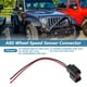 thumbnail image 2 of Conector del sensor de velocidad de la rueda ABS Unique Bargains para Dodge, Jeep, Ford y Mitsubishi, pigtail/socket de 2 pines 88861094/52125003AB, juego de cableado multiusos con fundas térmicas, 2 of 8