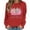 Red, variant on Wancir Womens' Christmas Sweatshirt Merry and Bright Shirts Plaid Christmas Trees Graphic Pullover Long Sleeve Tops