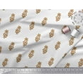 thumbnail image 3 of Soimoi Rayon Crepe Fabric Leaves & Floral Block Print Fabric by The Yard 46 Inch Wide, 3 of 3
