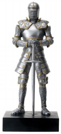 Figurine Medieval Knight Armor Italian with Sword NEW 9" with gift box 