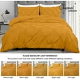 thumbnail image 6 of Chezmoi Collection Berlin Topaz Pinch Pleat Full Comforter Set, 3-Piece, Soft Pintuck, Lightweight All Season Microfiber Bedding, 6 of 6