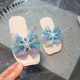 thumbnail image 5 of Otqutp Wedding Toddler Girls Shoes Children Shoes Fashion Thick Soled Flip Flops Indoor Soft Soled Slippers Can Be Worn Outside Snowflake Butterfly Beach Flip Flops, 5 of 9