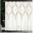 thumbnail image 4 of Ambesonne Moroccan Shower Curtain, Eastern Elements Cream, 69"Wx75"L, White Umber Camel, 4 of 5