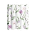 thumbnail image 2 of EGNMCR Shower Curtain Floral Patterns Printed Decoration Partition Cloth Water Repellent Shower Curtain Hooks With Hooks Easily Install Shower Curtain 71x71'' polyester Shower Curtain, 2 of 6