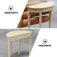 thumbnail image 2 of Miniature Furniture Mini House Half Round Table Craft Furniture for Kids, 2 of 8