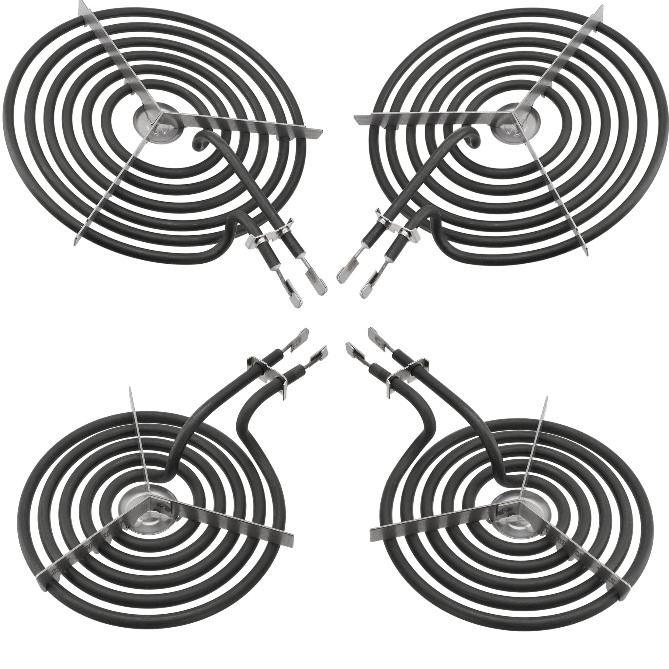 WB30M1 and WB30M2 Electric Stove Burner Element Replacement Compatible with GE Hotpoint Electric Range Stove - 2 * 8" and 2 * 6"
