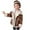 02-Khaki, variant on Ecqkame Girls Faux Suede Jackets Winter Sherpa Fleece Lined Zip Up Coats Solid Color Long Sleeve Thickened Lapel Outerwear White 13 Years