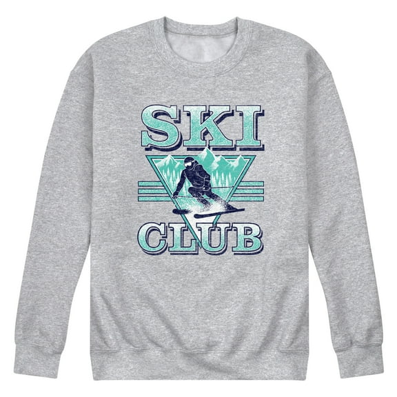 Instant Message - Ski Club - Men's Long Sleeve Crew Fleece Sweatshirt