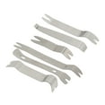 thumbnail image 6 of Powkky 6pcs Car Trim Removal Tool Kit Stainless Steel Solid Rustproof Universal Clip Pry Tools for Door Window Audio, 6 of 10