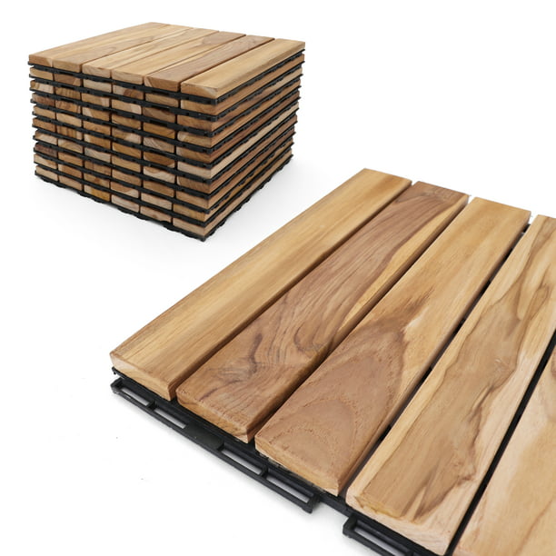 Deck Tiles Patio Pavers Teak Wood, Teak Floor Tiles Outdoors
