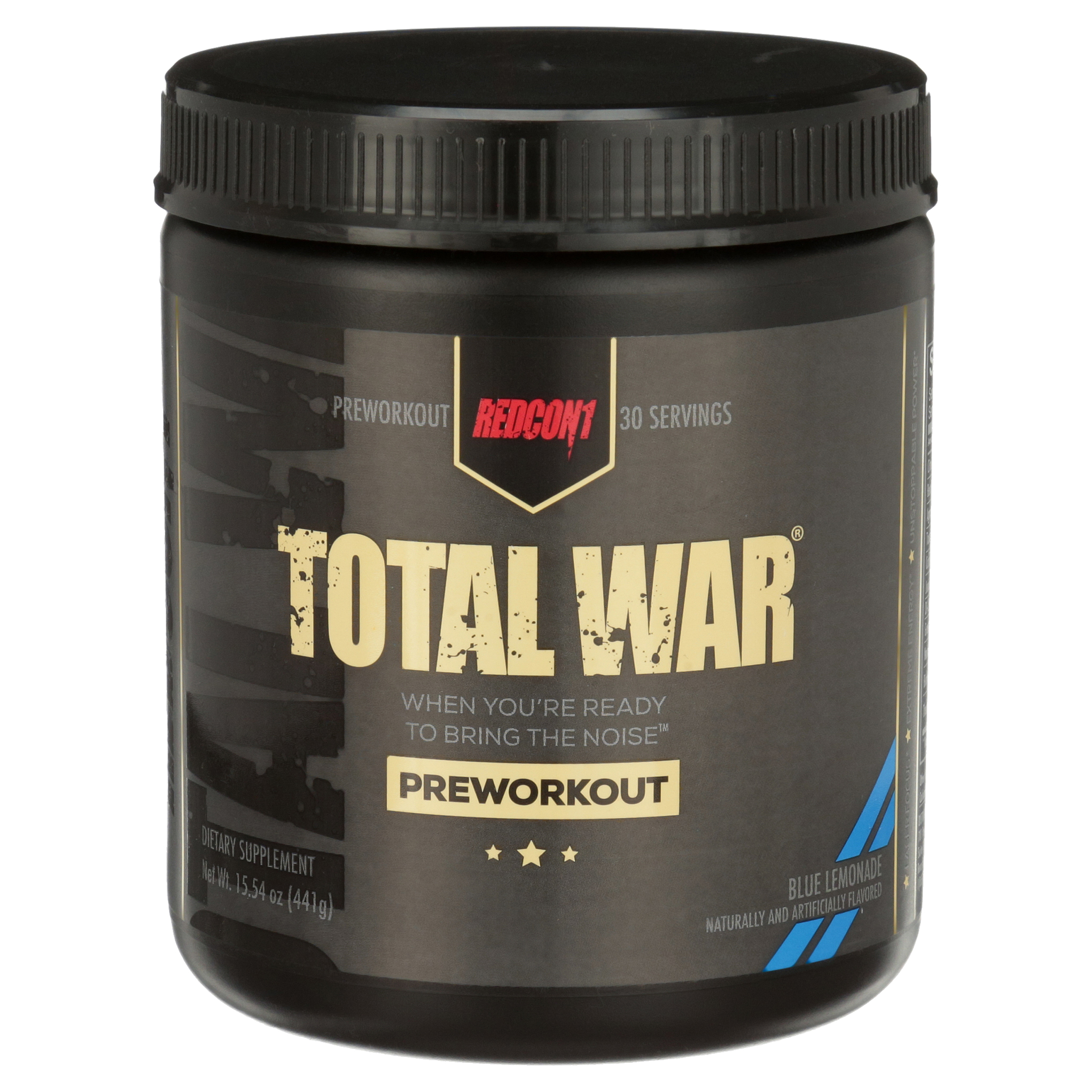 Redcon1 Total War Pre Workout Powder Blue Lemonade 30 Servings 